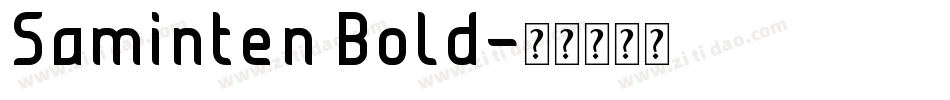 Saminten Bold字体转换